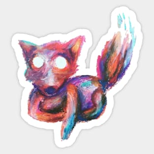 Ghost Fox Sticker